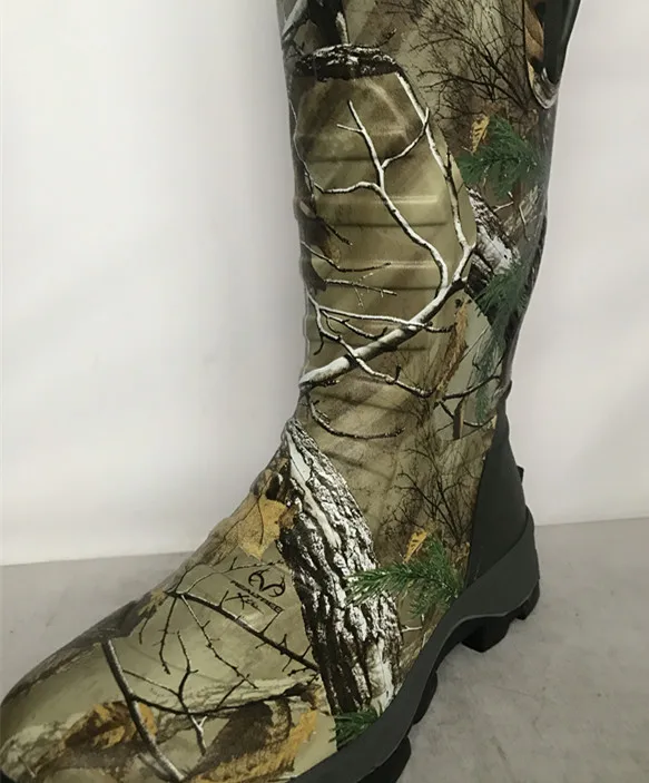 Waterproof Outdoor Camouflage Neoprene Rubber Boots For Hunting