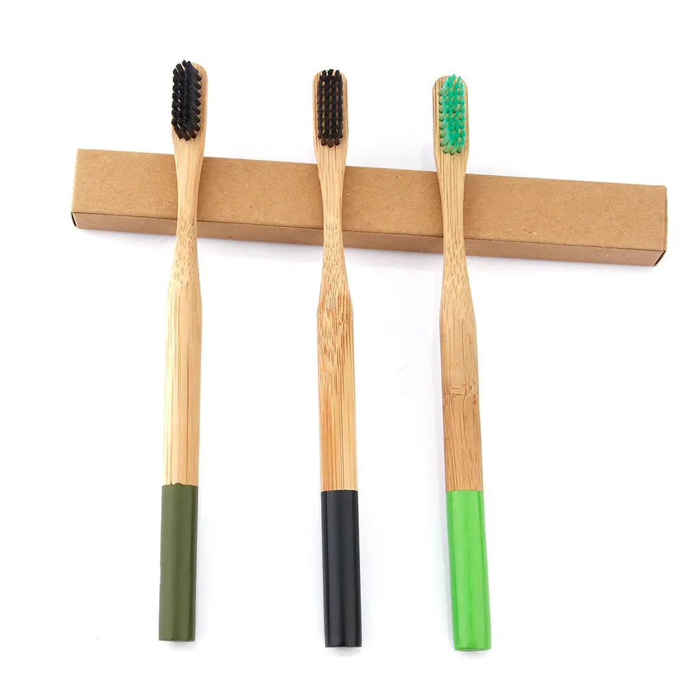 Manufacturer premium eco friendly  OEM custom logo wholesale kids bamboo wooden toothbrush