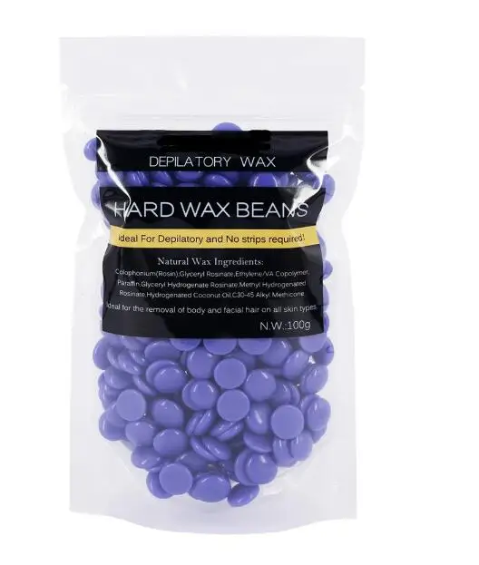 250g Hard Wax Beans Rose Pink Flavor Paper Depilatory Wax Waxing Pellet Body Beauty Bikini Arm Pit Leg Hair Removal Epilation
