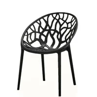 Wholesale cheap good quality hot selling stackable creative design round egg plastic branch leisure arm chair