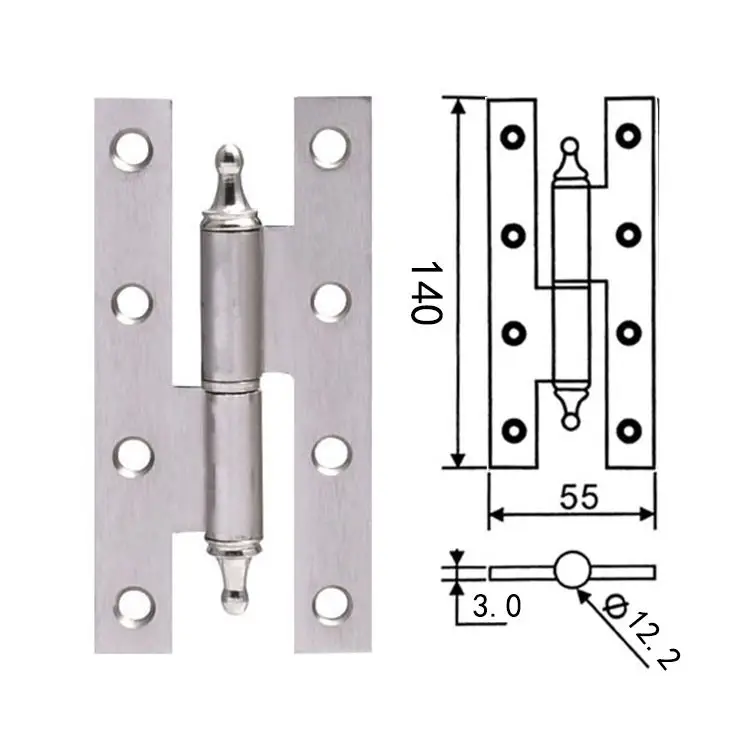 Cheap And Durable American Style  Door Accessories Ball Bearing Door Gourd H Hinges