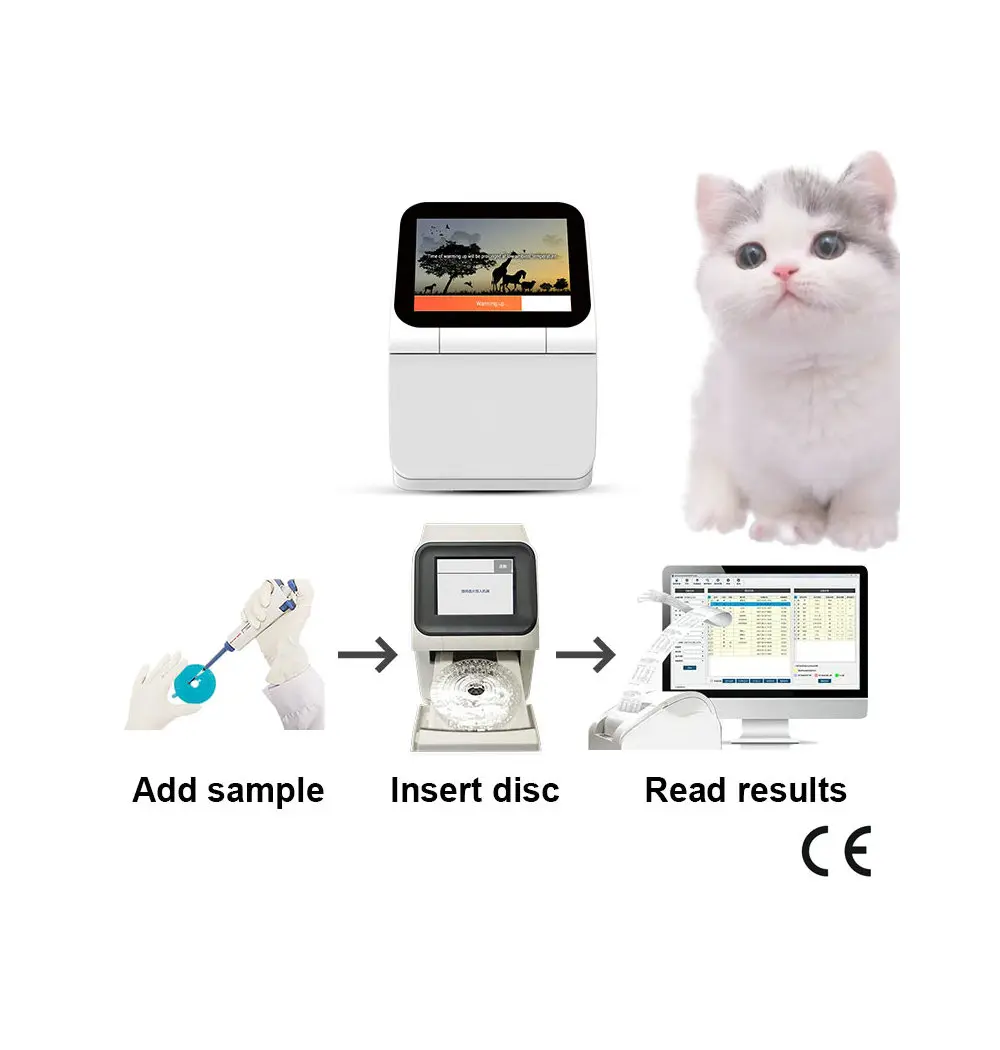 Custom Design Veterinary Pet Fully Automatic Dry Biochemical Animal Clinical Hematology Chemistry Analyzer