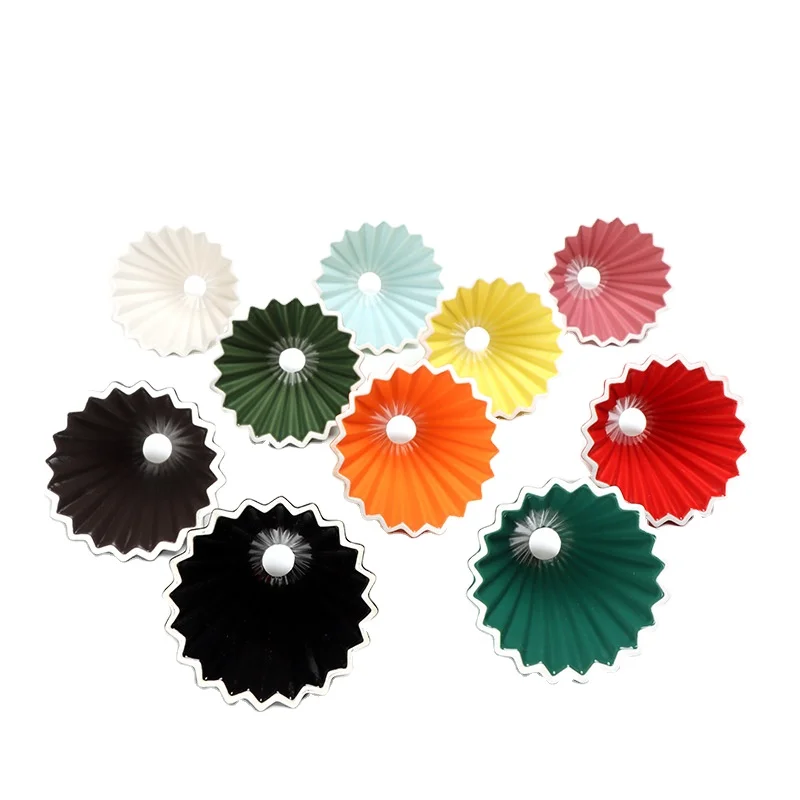 Wholesale Multi-color 8 Color Reusable Ceramic Porcelain Coffee Maker Coffee Set Style Coffee Drip Filter Cup