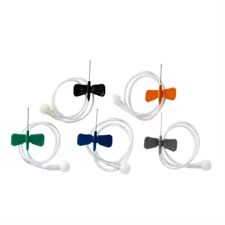 Butterfly Winged Infusion Set 20G 21G 22G 23G 24G 25G Scalp Vein Set with Luer Slip or Luer Lock