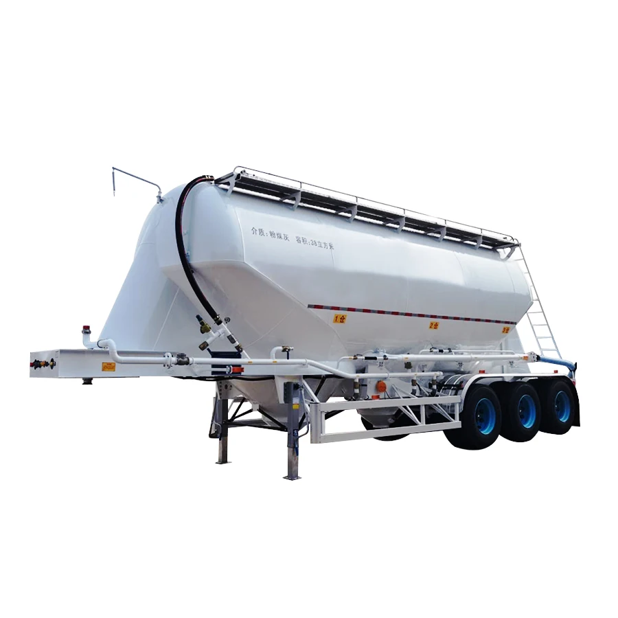 Dry Bulk Cement and Powder Trailer Bulk Cement Tanker for Construction Site Transport New Generation Cement Trucks