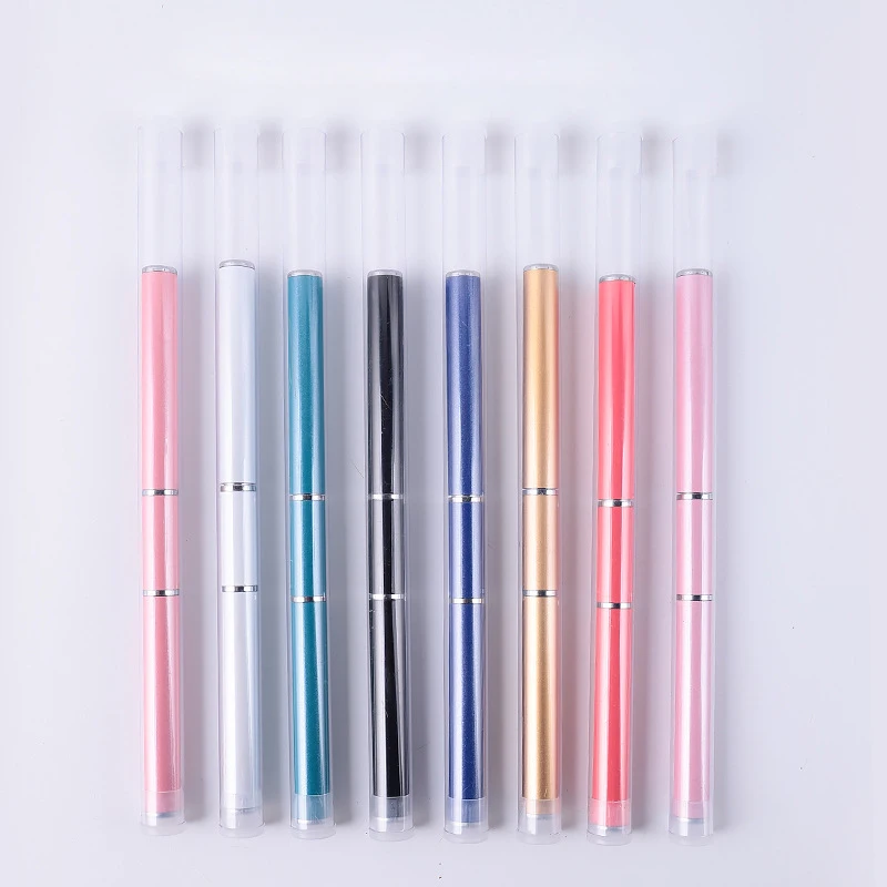 NAB015 double Head Nail Art painting Brush Acrylic UV GeL Extension Drawing design Pen with Spatula Stick All for Manicures