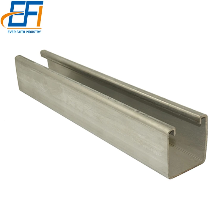 Best Price Mild Steel Galvanized Metal Slotted Unistrut C Channel Strut Rail