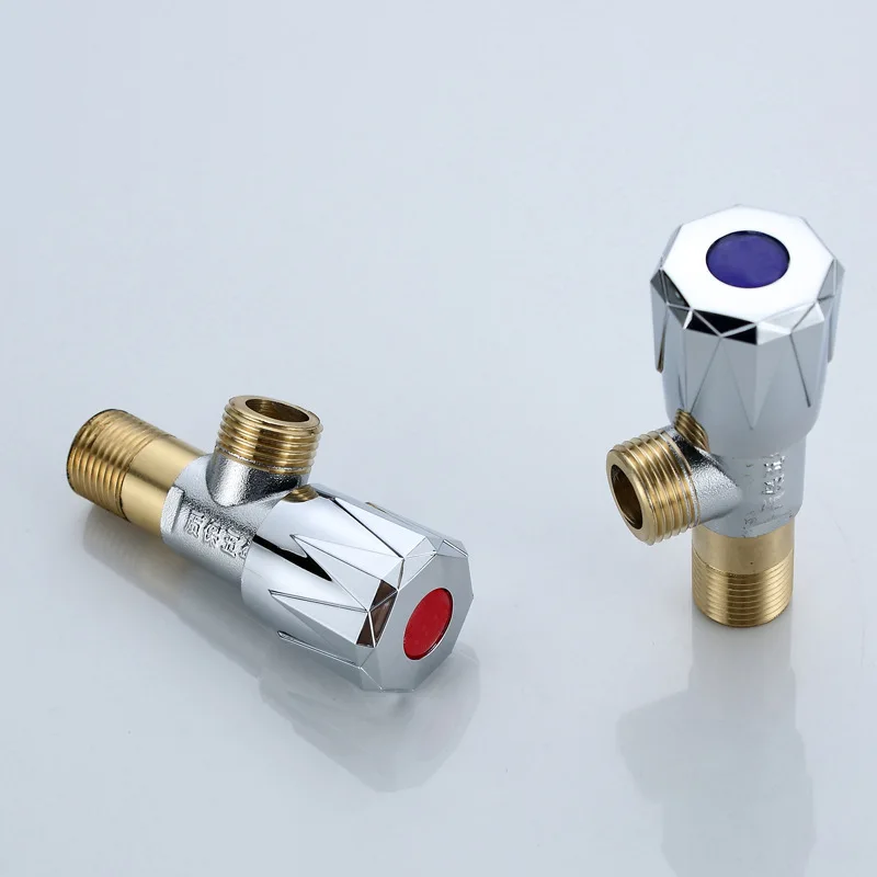 Bathroom toilet water heater cold and hot water inlet valve stop valve eight-shaped valve
