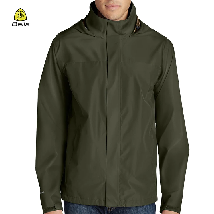 Оптовая продажа ветровка на заказ мужская куртка унисекс из полиэстера и нейлона модная с капюшоном зеленая черная большие размеры OEM сервисная молния