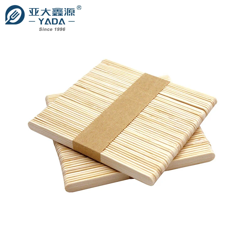 YADA Wooden Disposable Ice Cream Stick with size length 114mm  93mm with hot stamping