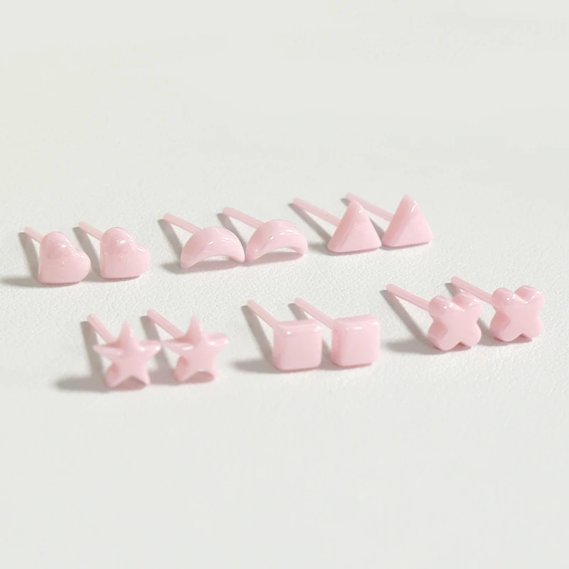 Ceramic Ear Pins Bio All-Ceramic Ear Studs Candy Color Anti-Blocking Ear Sticks Cross Border Manufacturer Body Piercing Jewelry