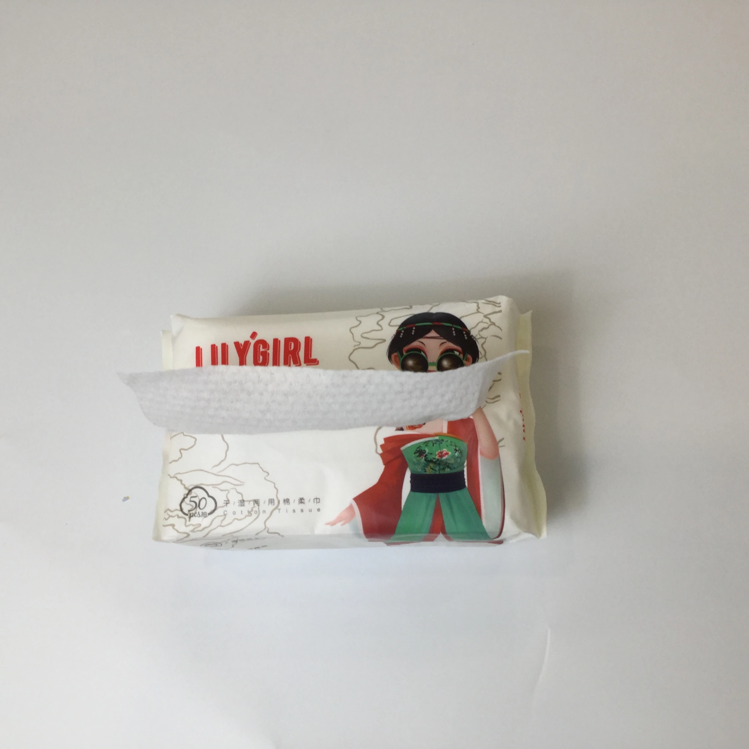 LILY GIRL Household China Cheap Wholesale Alcohol Free Extraction Type Facial Cotton Tissue