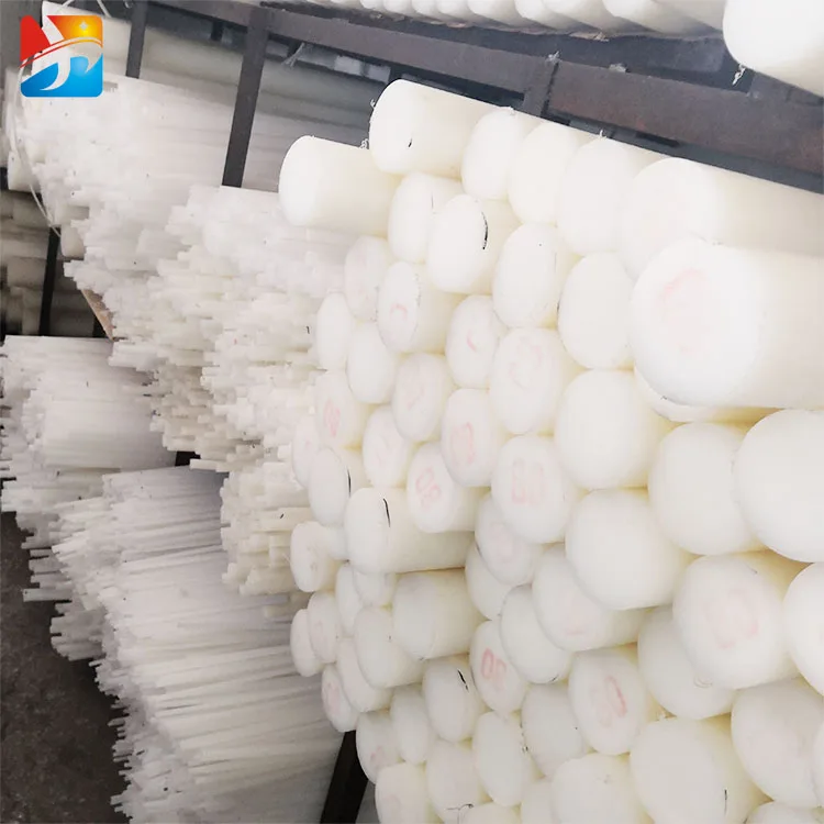 Customized size Environmental protection Food grade plastic mc nylon rod white pa6 round rod