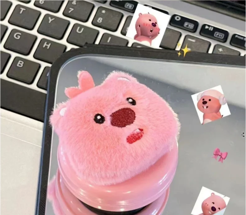 Plush Loopy Air Bag comb Cute little Beaver Air cushion comb Soft Sister portable massage comb