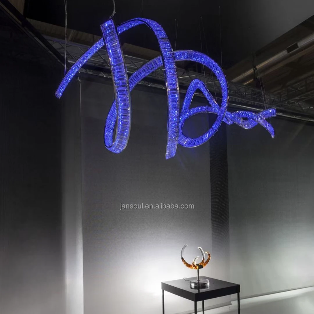 Jansoul lighting high-end chandelier crystal large celling light modern