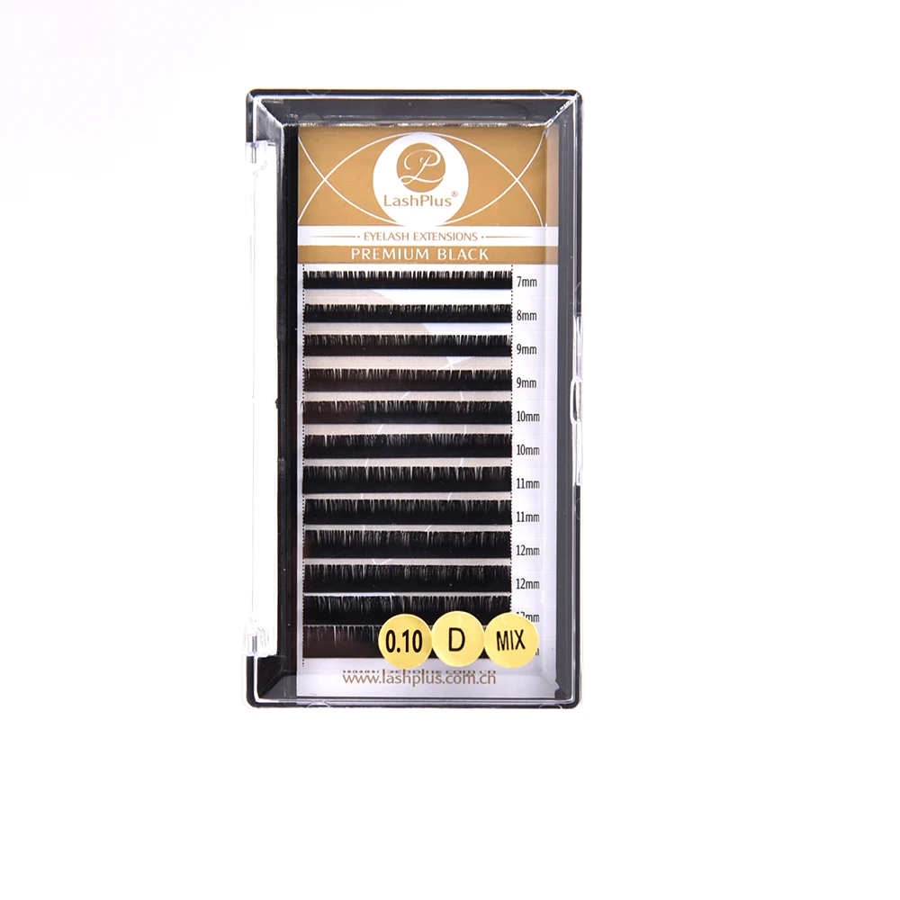 LasPlus Wholesale Single Easy To Graft mink Lashes individual 0.15 C CC D DD classic lash