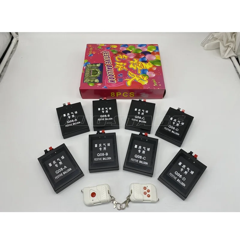 8 - channel specialized balloon products for celebrations. 2 wireless receivers