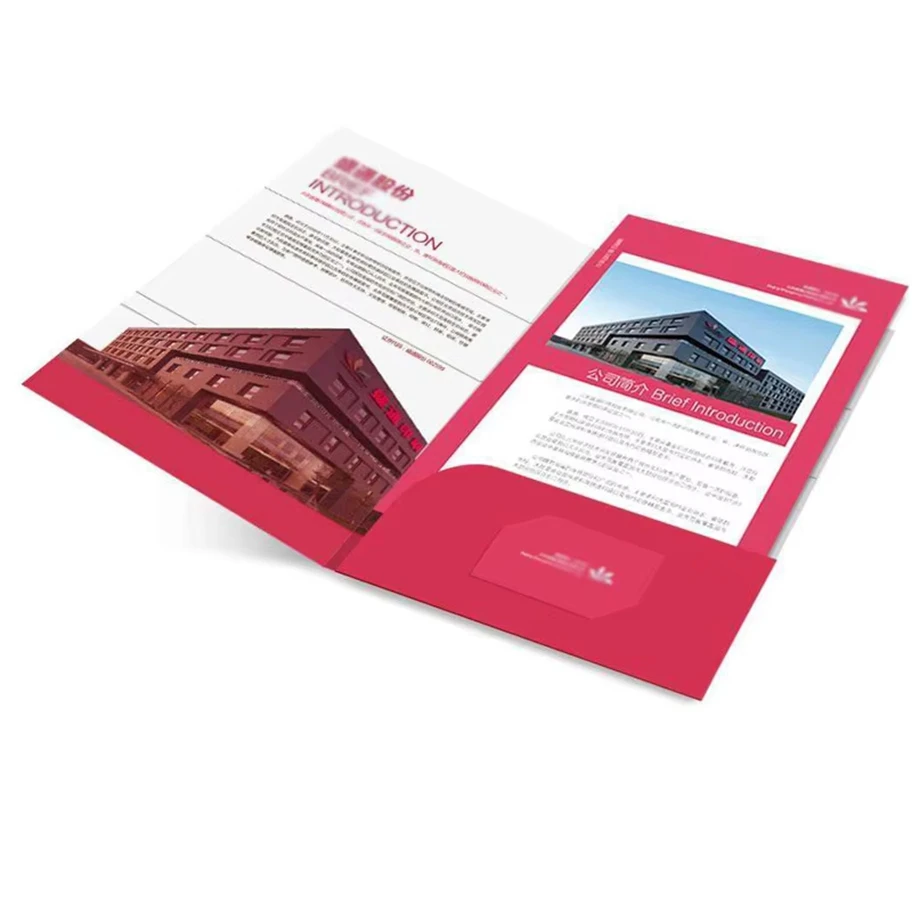 Printing Flyer Custom Document Folders Business Profile File Folder Printing