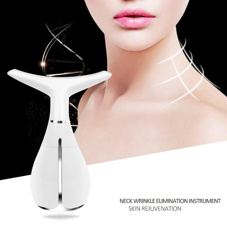 In Stock Ms.W Red Light Neck Face Massager,Portable Facial Massager for Skin Care,Electric Face Massage Kit with 45 Heat