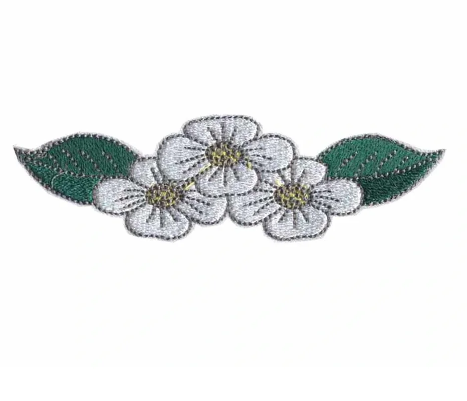 The 4 Inches Wide Colorful Embroidery Flowers Patches for Jackets Clothing