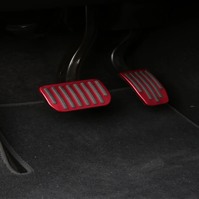 Car Foot Pedal Pads Covers Accelerator Brake Rest Pedal For Tesla Model 3 Y 2021 Aluminum Alloy Car Accessories