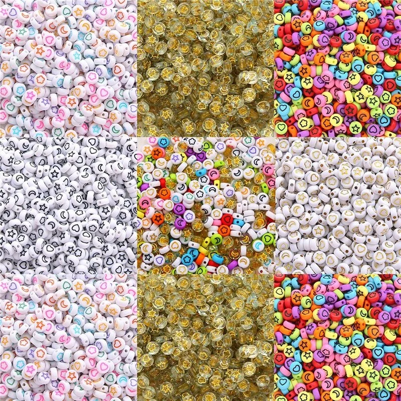 Wholesale 2022 Hot Selling 100pcs/bag 4*7mm Acrylic DIY Alphabet  Letter Beads for Jewelry Making
