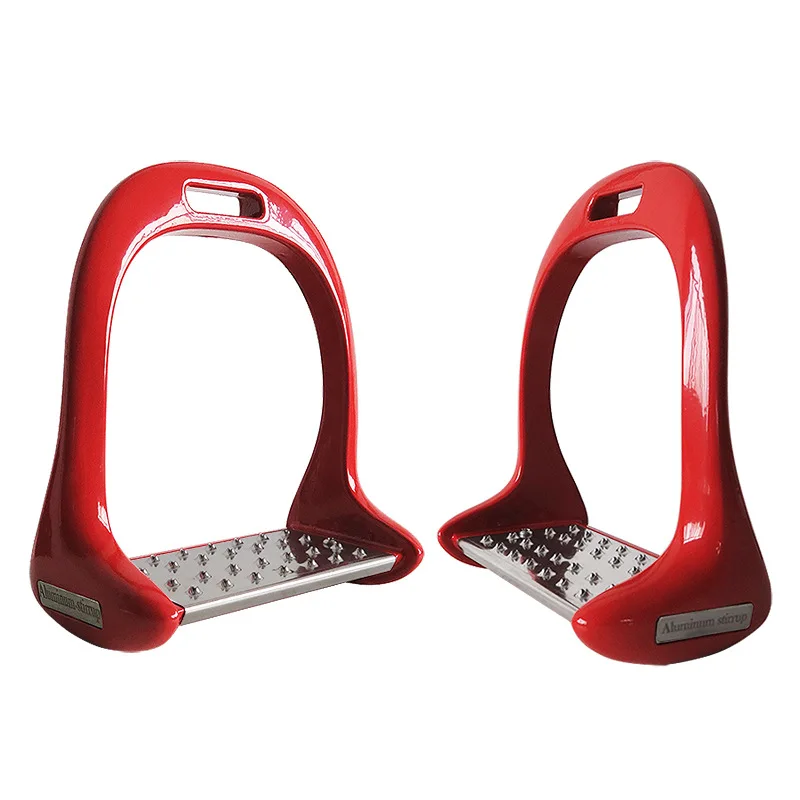 Multi-Color Aluminum Stirrups Thickened And Weighted Stainless Steel Pedal Horse Stirrups And Customized Logo Plates