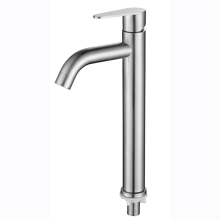 Factory Supplier Cold Basin Faucet Single Handle Bath Tap And Faucet Stainless Steel Sink Bathroom Faucet