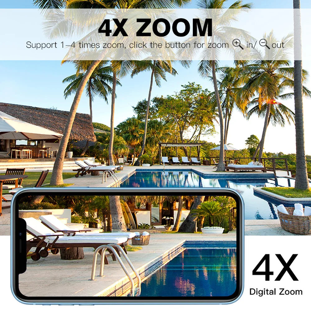 New Arrival 1080P 4X Zoom Audio Solar Battery Charge GSM SIM Card WIFI Cameras Audio PIR Motion Webcam