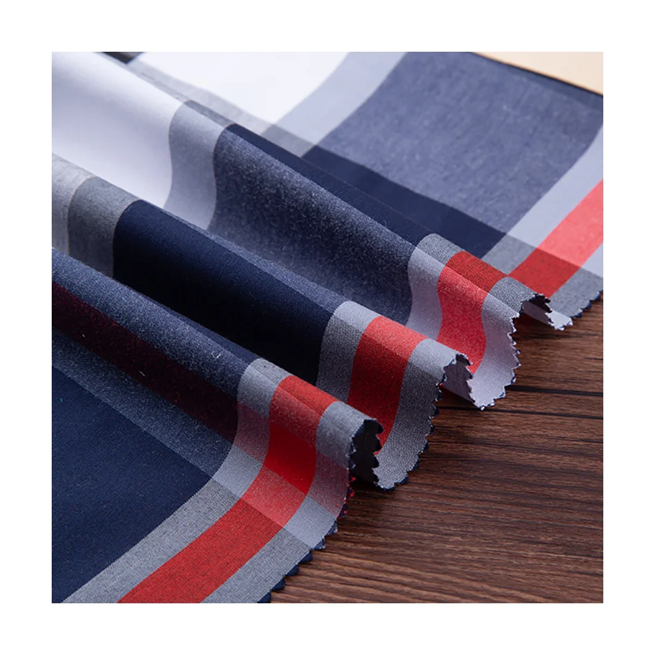 Hot sale High Quality 100% Cotton Stripe Check  Yarn Dyed Fabric For men shirt and women blouse