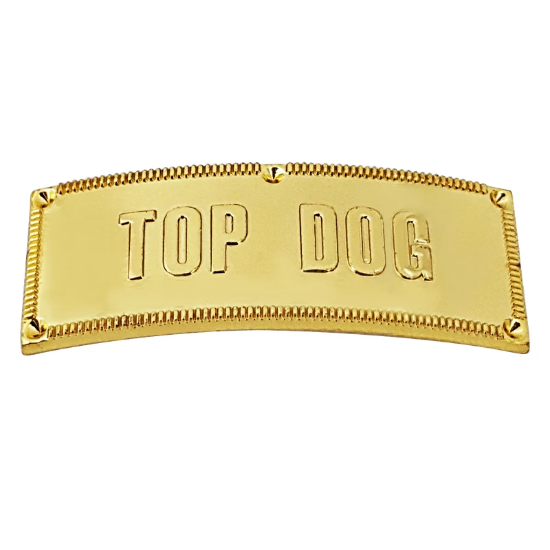 Wholesale Custom Metallic Plating Luggage Tags Garment Labels For Bags