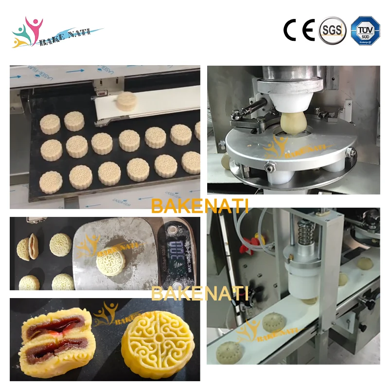 Shanghai Bakenati BNT-208 Dattes Filling Machine Maamoul Mooncake Making Machine