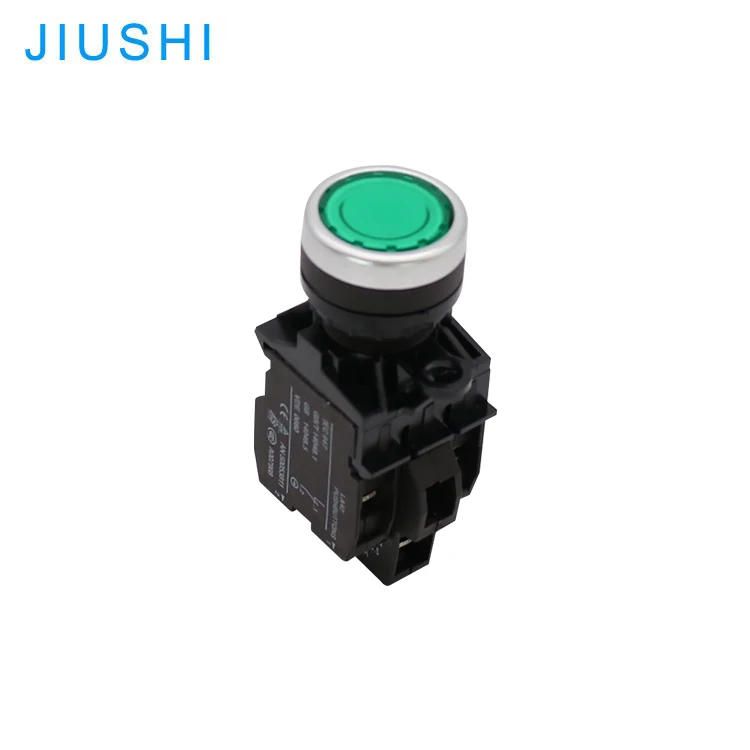 Kelly Free sample LA42-11D hole diameter 22mm Plastic button momentary push button LED push button switch illuminated 1NO 1NC IP