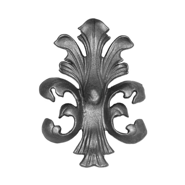 Decorative cast steel flowers wrought iron
