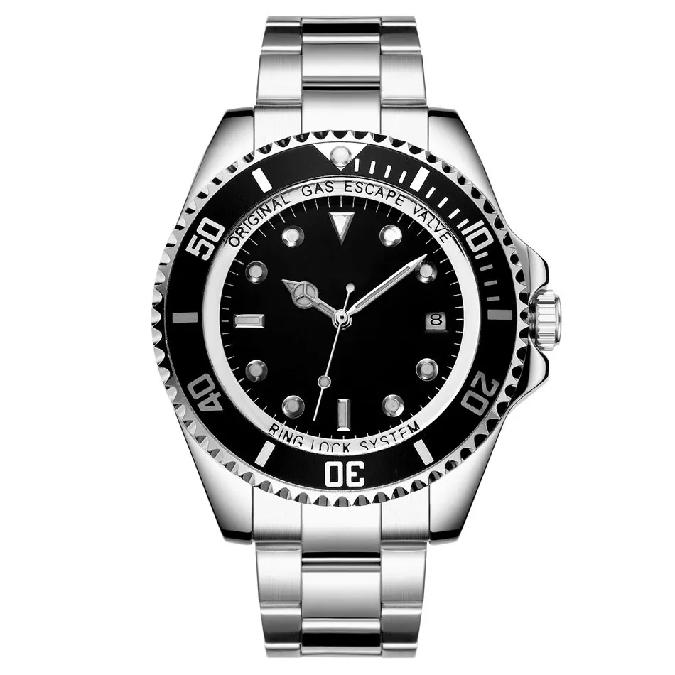 OEM ODM High Quality Watch Men Luxury 904L Stainless Steel Glass Waterproof 3A Mechanical Watch