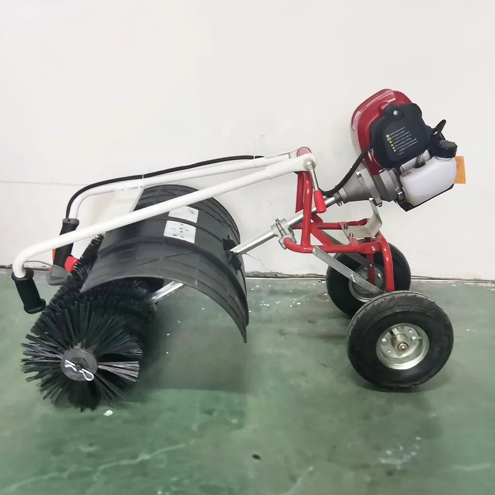 Hand Push Type Sweeping Machine Handheld Floor Sweeper Manual Road Sweeper
