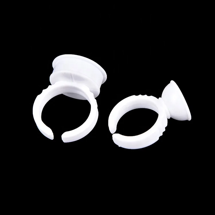 Заводская Поставка Циндао, оптовая продажа, пластиковая чашка для татуировки с чернилами, кольцо-держатель клея для наращивания ресниц