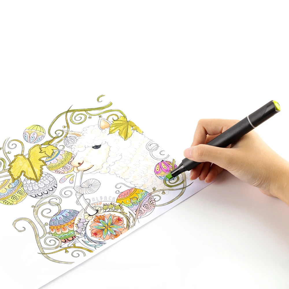 
Hot Selling 120 Colors Artist Drawing Maker Pens, Dual Tip Marker Pen Set With Japanese Ink and Nibs 