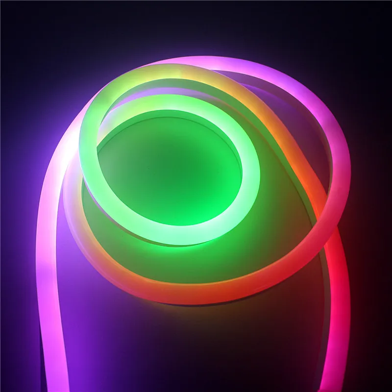 RGB RGBW DMX512 неоновый гибкий светильник с IC Пиксельной адресуемой светодиодной неоновой лампой