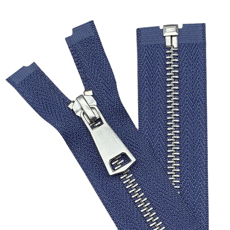 Factory Sales High Quality Garment Accessories Metal Zipper Antique Silver Teeth For Coats