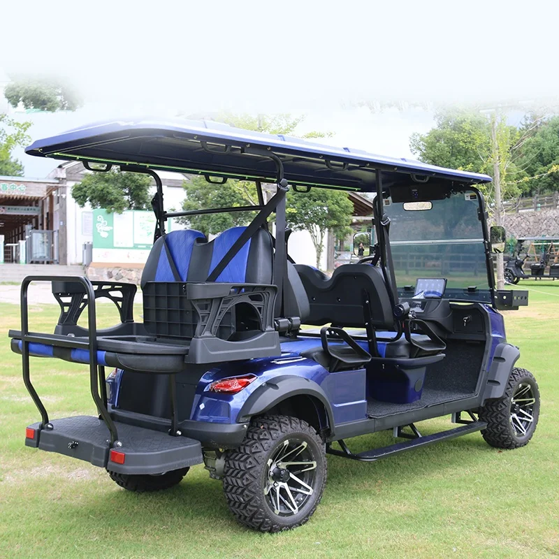 Multifunctional Off Road 4+2 Seater Street Legal Electric Golf Cart With Windshield