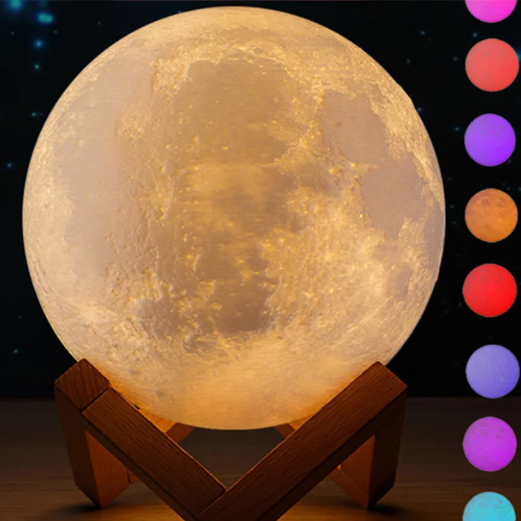 
Creative planet small night lamp beech wood bottom table lamp cosmic asteroid birthday gift lunar lamp chandelier network celebr 