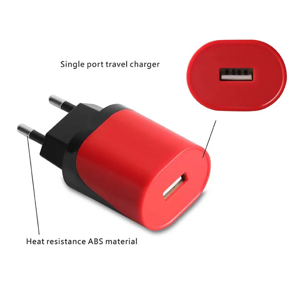 single port  5v2A/2.4A double colors mould fast charging  mobile phone charger wholesale usb charger for phone
