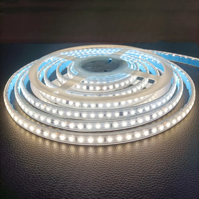 ac 220v led strip light smd2835 outdoor ip67 waterproof 10cm/cut 110v 230v led light strip with IC Design