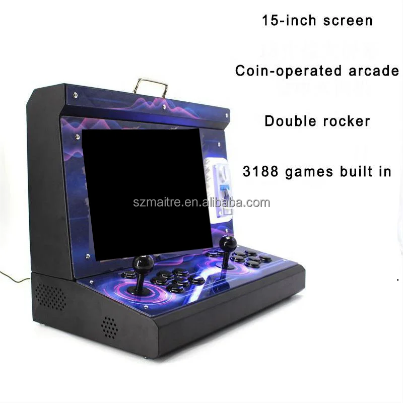 15 Inch Consola Juegos Grande Tridimensional Coin-operated Game Machine With 3188 Arcade Games For Gaming Room Pan-dora Gaming