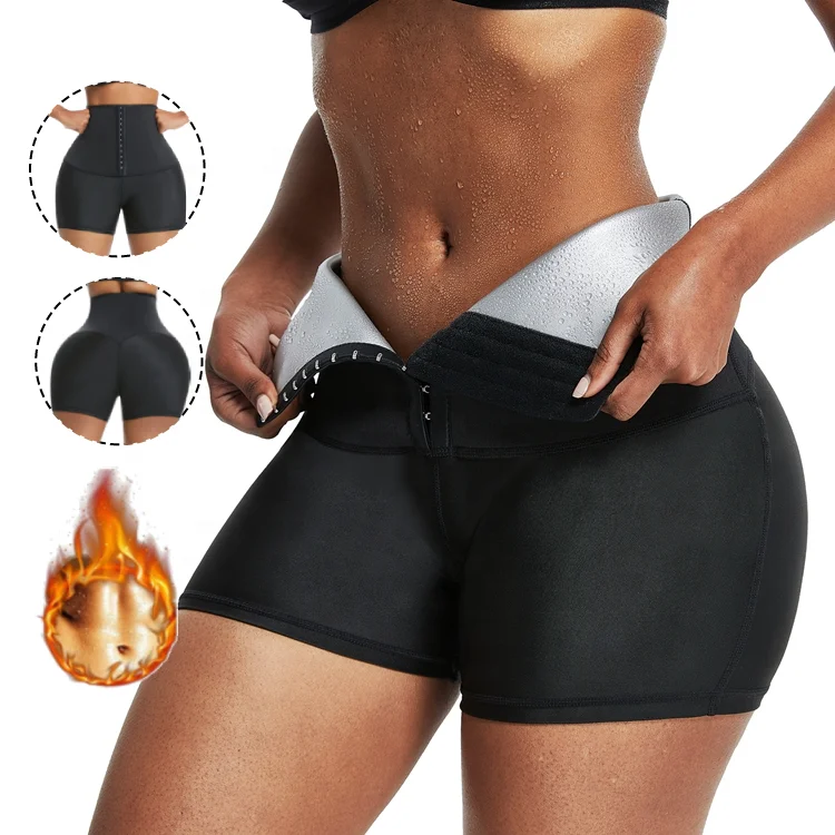 High Quality Comfortable Adjustable Waist Trainer Shorts Butt Lifter Shaper Workout Booty Shorts High Waist Sauna Body Shaping