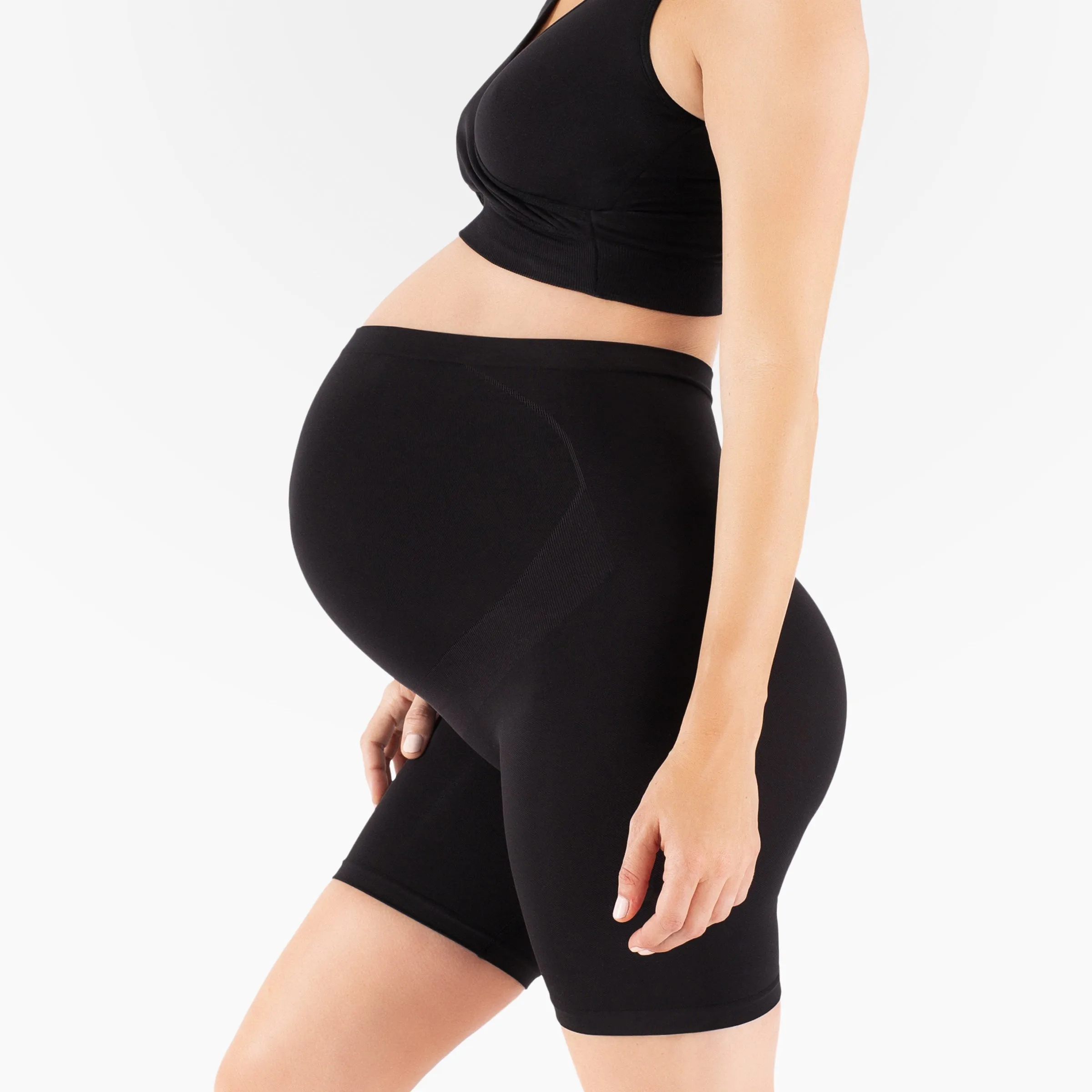 OEM ODM Женская Бесшовная корректирующая одежда средние бедра поддерживающие шорты для беременных