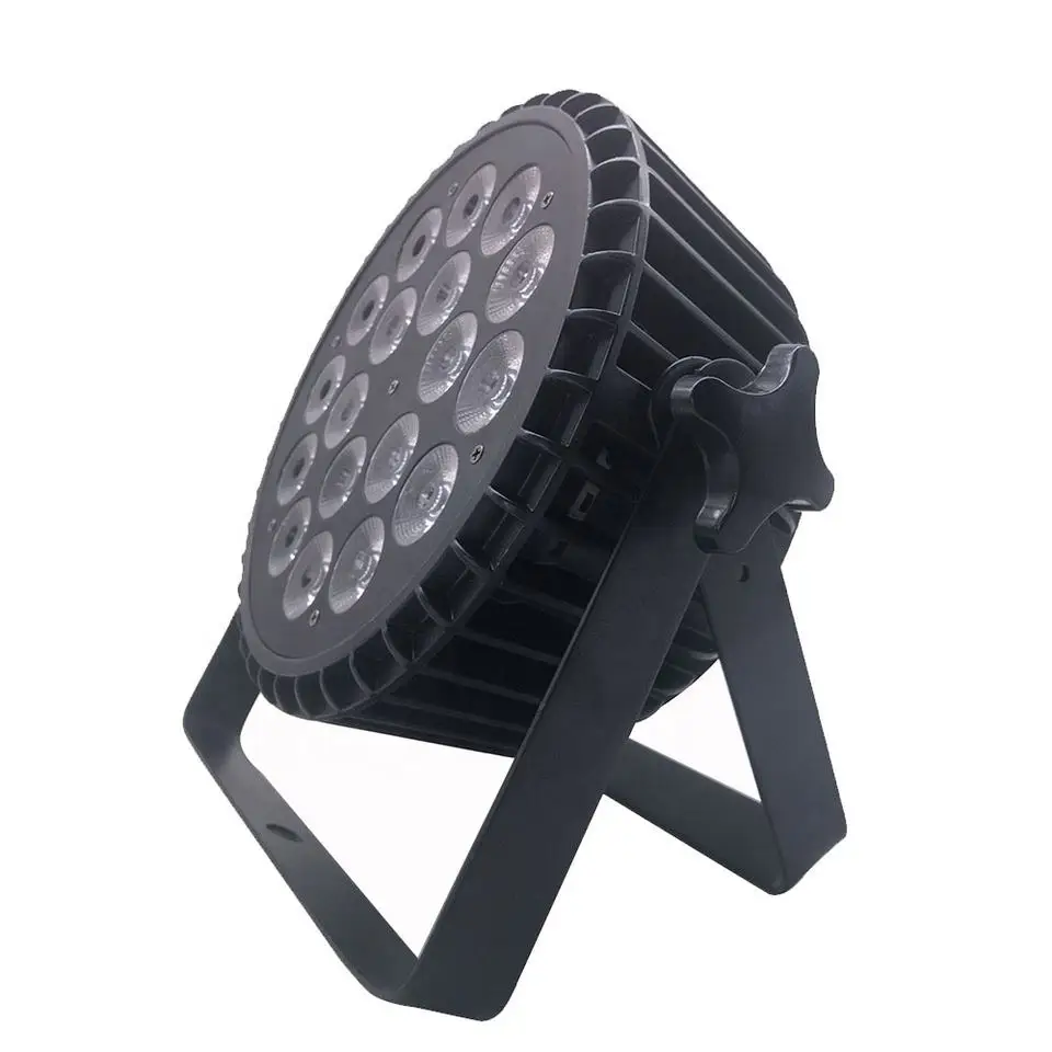 Led Flat Par Can Stage Light 18x10w 4in1 rgbw DMX Led Slim par led 18x10
