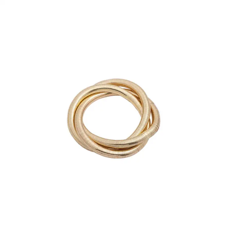 European And American Cross-Border Exaggerated Multi-Layered Elastic Irregular Retro Temperament Wrapping Bracelet For Women