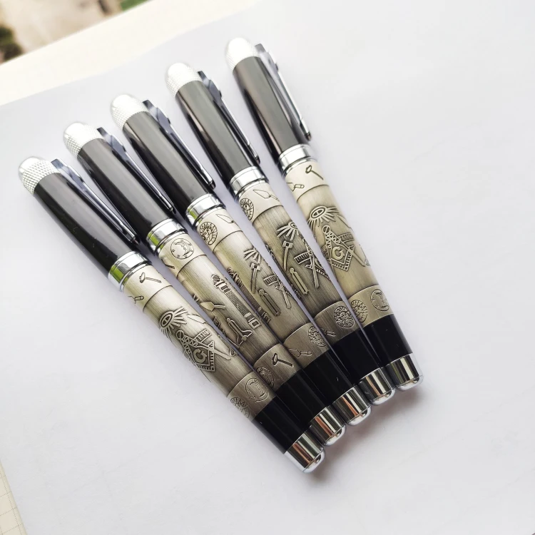 Jinhao 189 шариковая ручка с индивидуальным дизайном, подарочный набор, ручка с масонскими символами